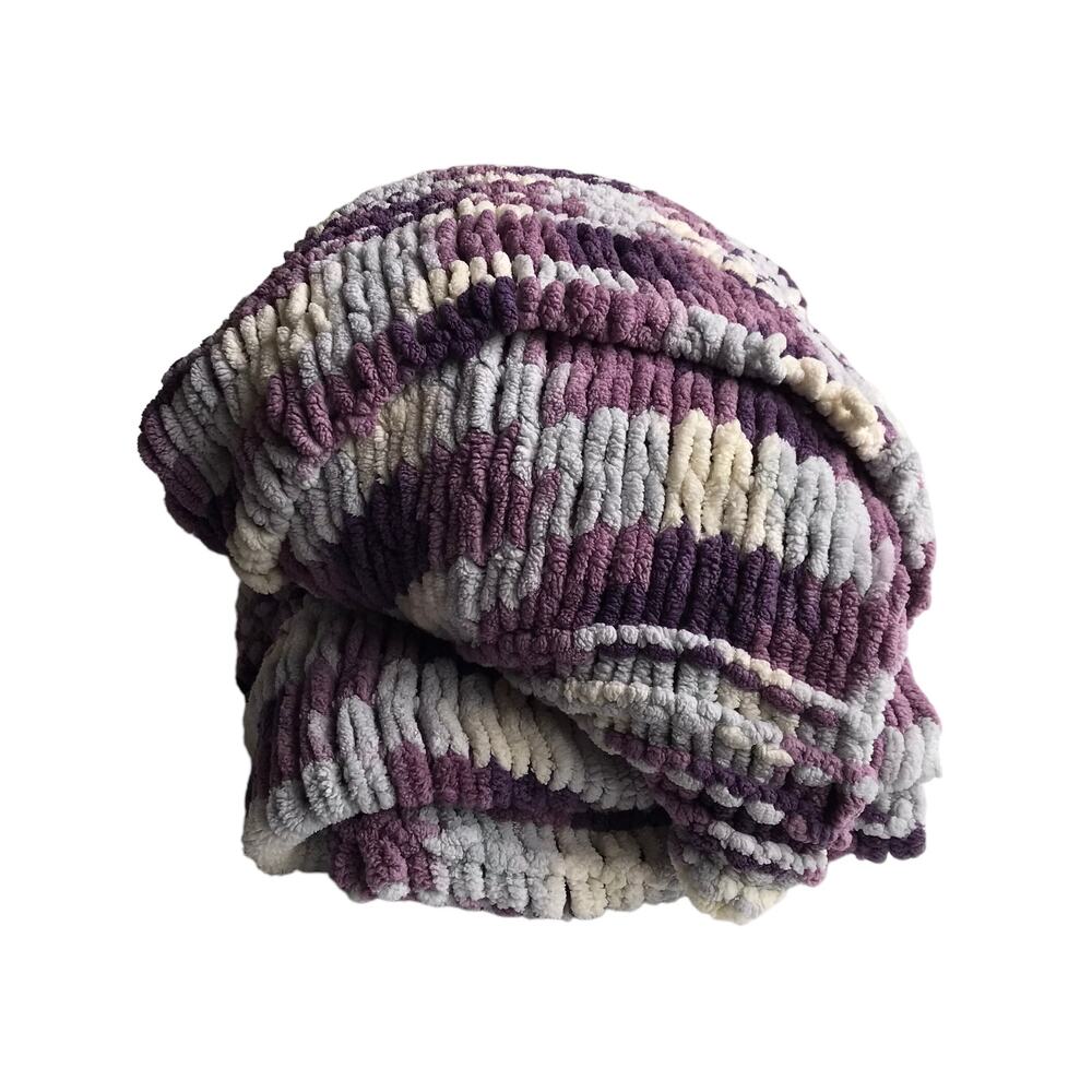 Handmade Ombre Knit Blanket Throw - Picture 5 of 16